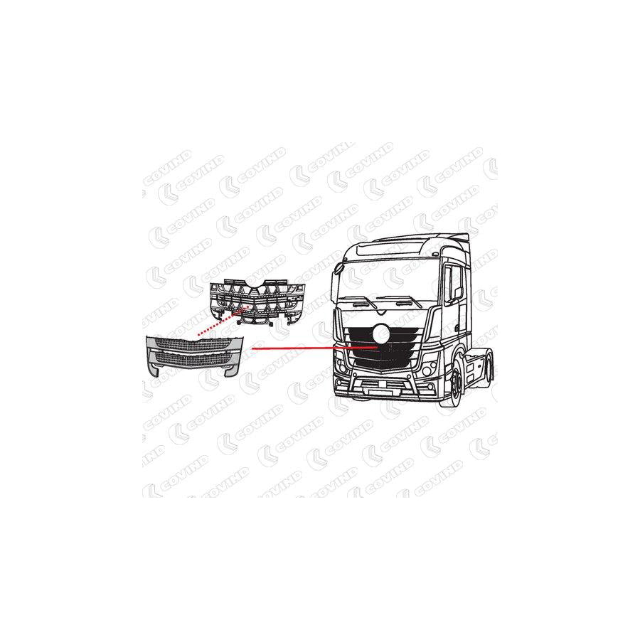 Covind 960/130 Radiator Grille