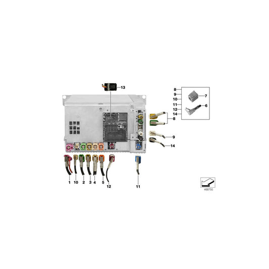 Genuine BMW 61119319246 F06 Rep.Module Aerial Gps L= 7705mm (Inc. 650iX 4.4, 640iX & 650iX) | ML Performance US Car Parts