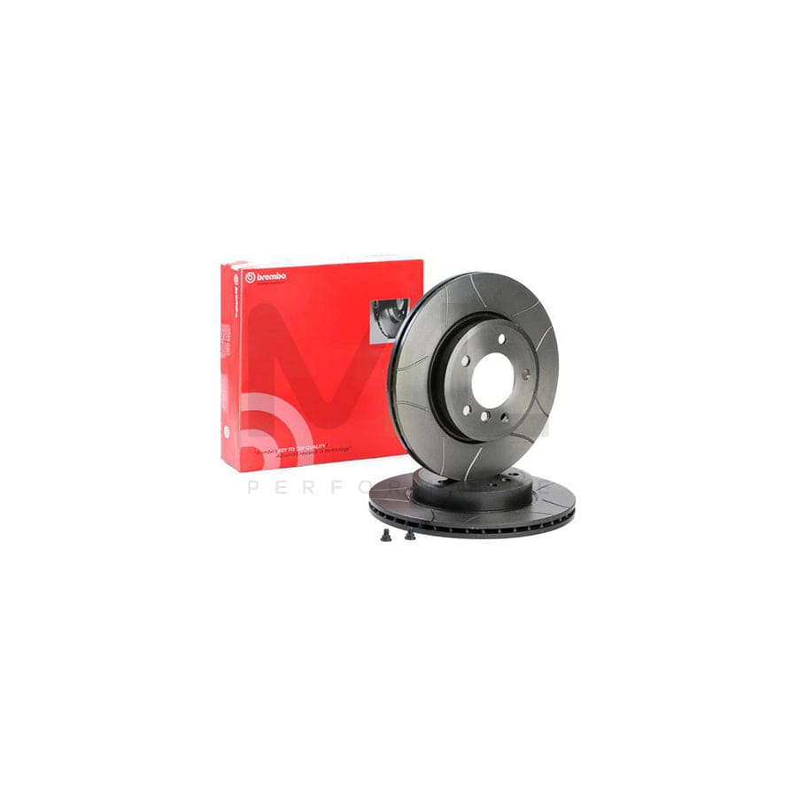 BREMBO MAX LINE 09.7701.75 Brake Disc Internally Vented, Slotted, Coated, High-carbon, with bolts/screws | ML Performance Car Parts