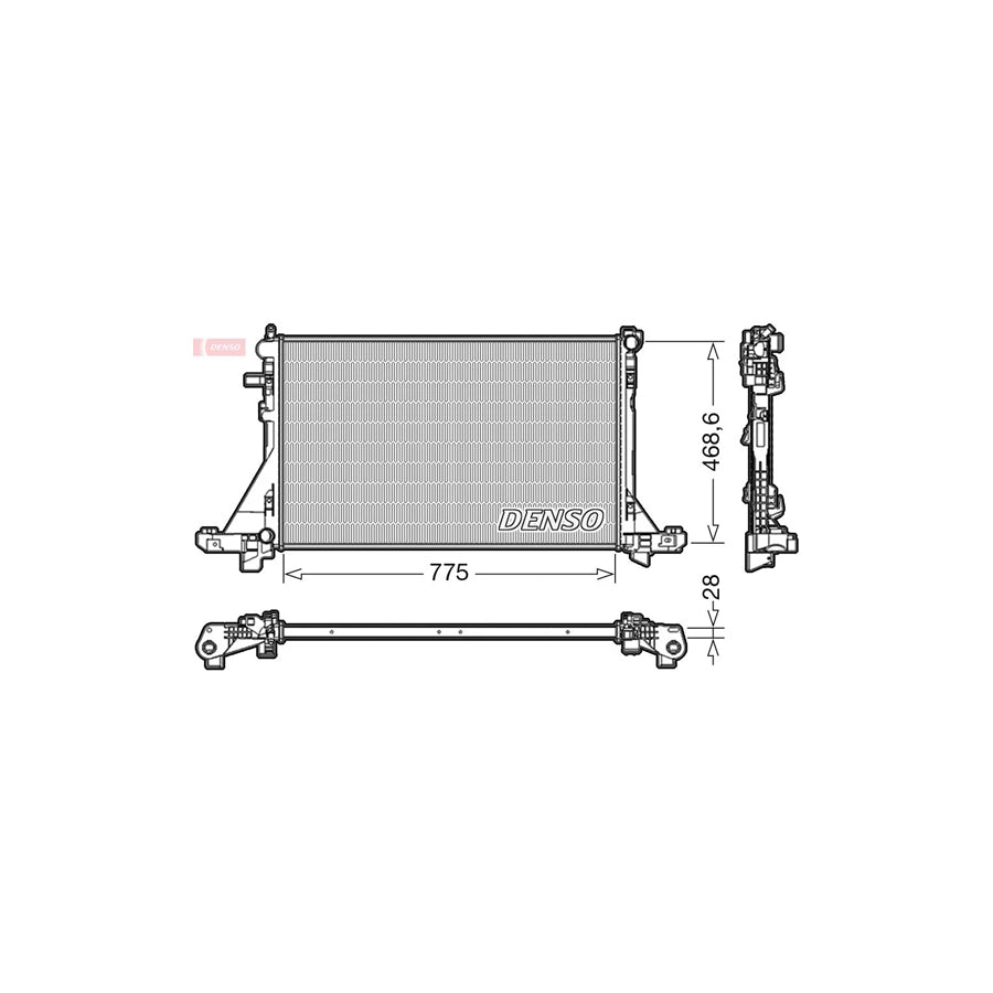 DENSO DRM23093 Engine Radiator