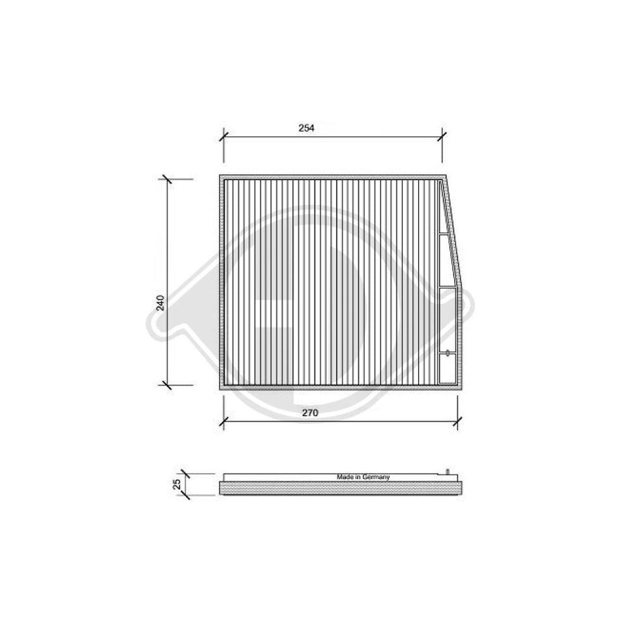 DIEDERICHS DCI0078 Pollen Filter