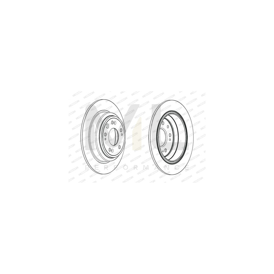 FERODO PREMIER DDF1778C Brake Disc for HONDA ACCORD Solid, Coated, with bolts/screws | ML Performance Car Parts