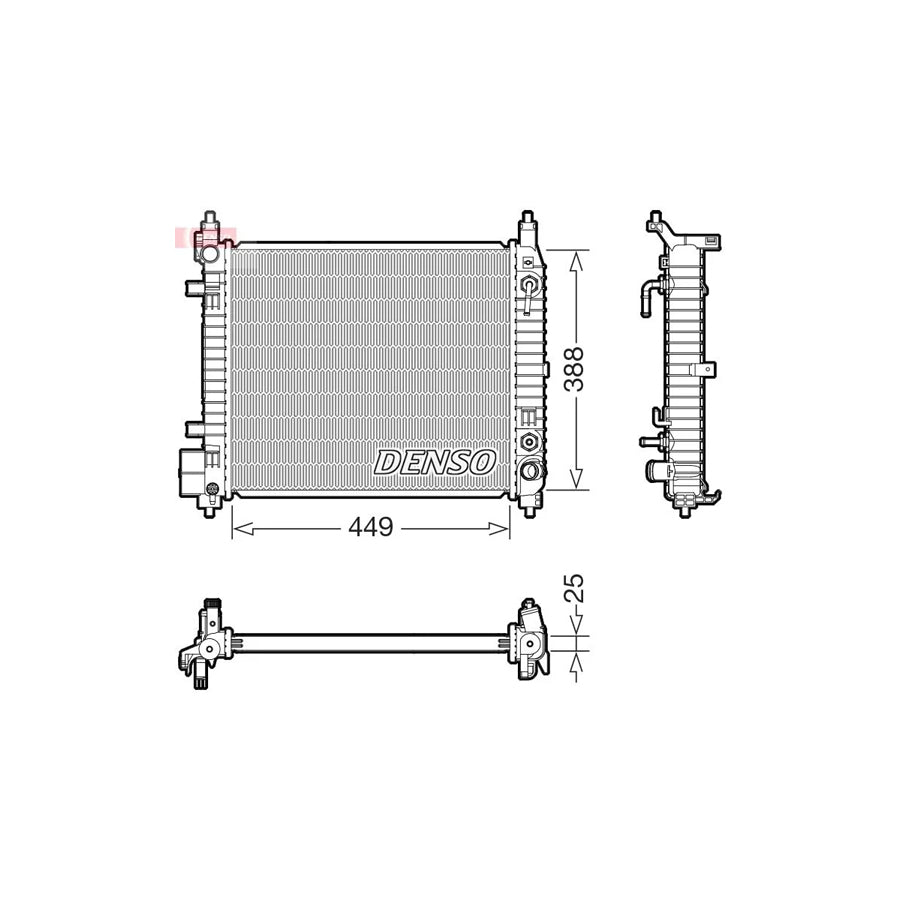 DENSO DRM46104 Engine Radiator