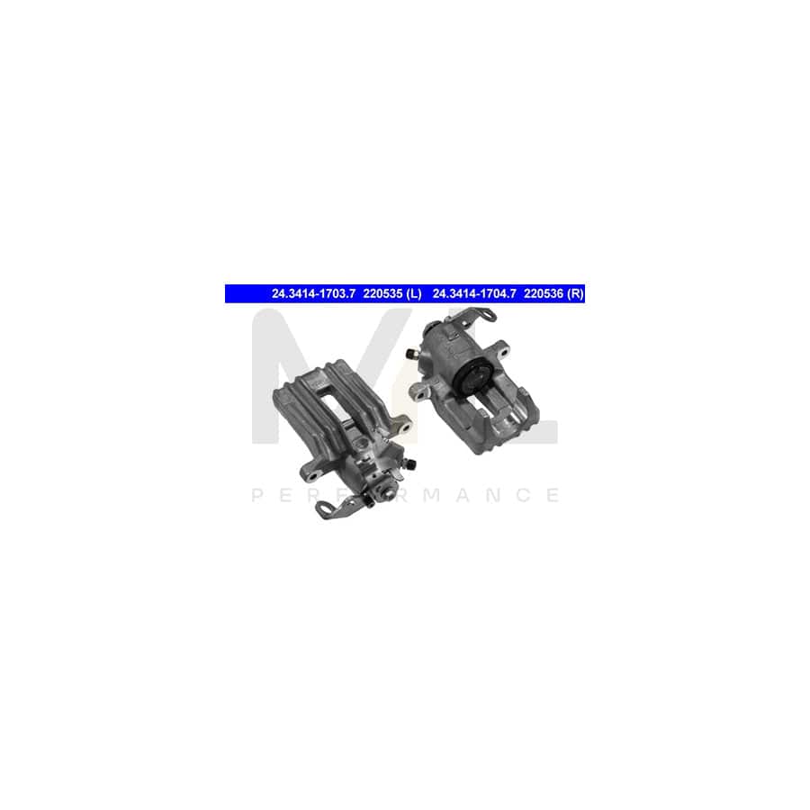 ATE 24.3414-1704.7 Brake Caliper without holder