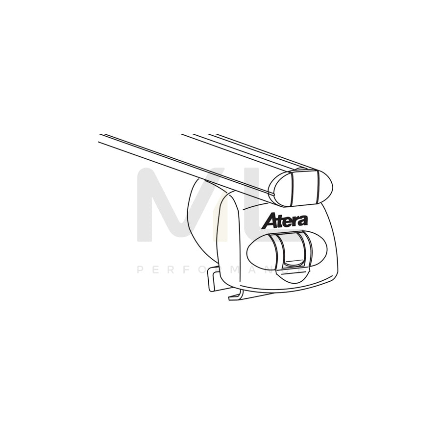 Atera Signo 045235 Roof bars for Hyundai iX35 (LM, EL, ELH) for closed roof rails, 122 cm, 100 kg, Aluminium