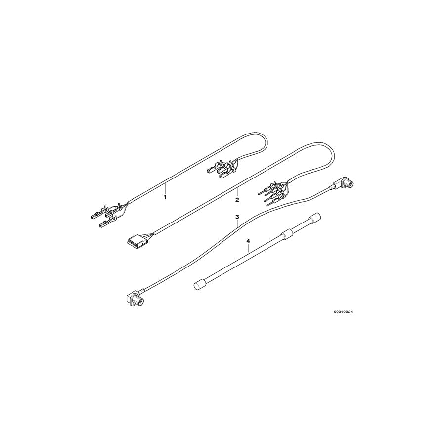 Genuine BMW 61119310540 E70 Cable Antenna, Bluetooth L= 1250mm (Inc. X5) | ML Performance US Car Parts