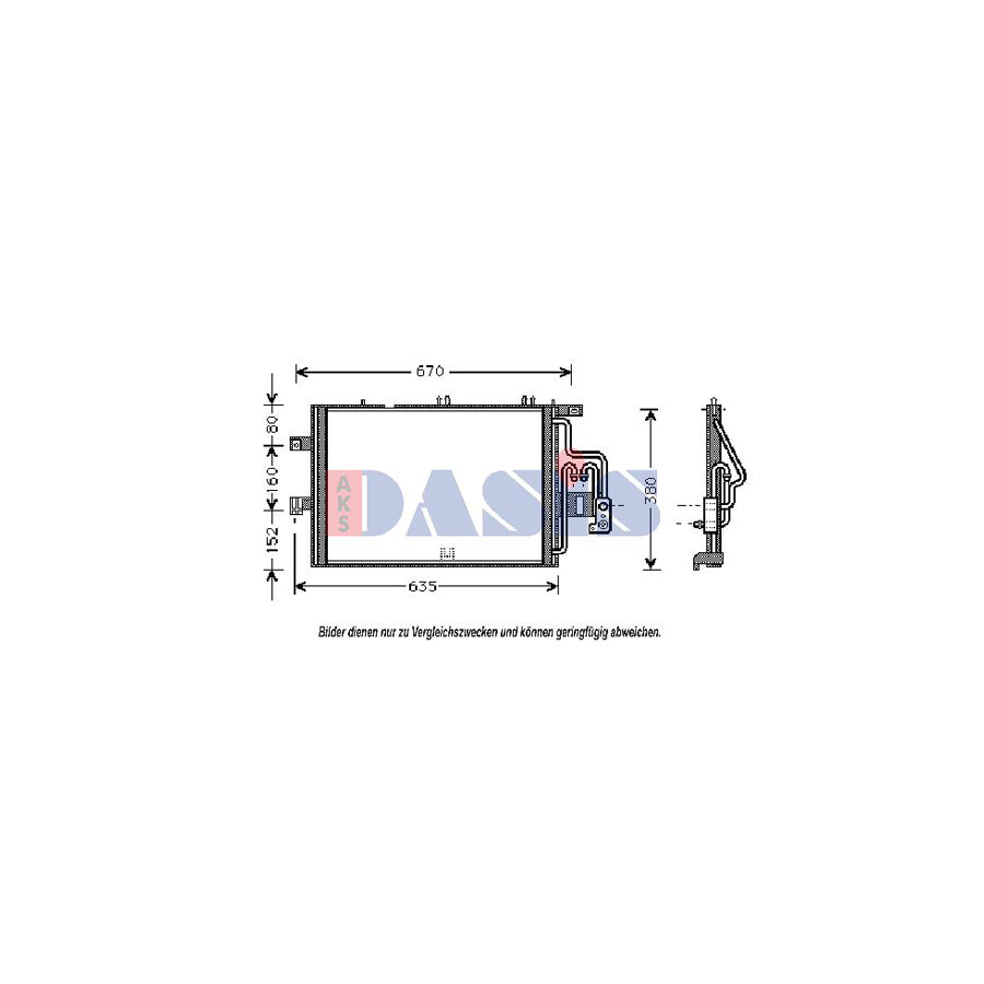 AKS Dasis 152700N Air Conditioning Condenser