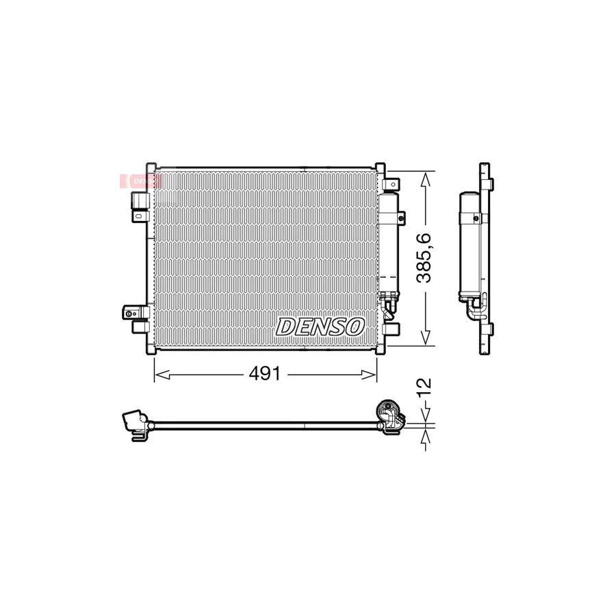 DENSO DCN46034 Air Conditioning Condenser for Nissan Note II Hatchback (E12)
