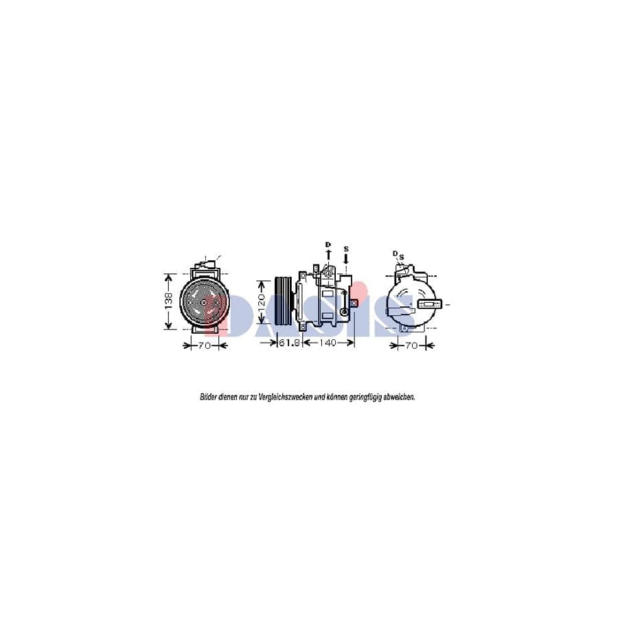 AKS Dasis 851663N Compressor, Air Conditioning