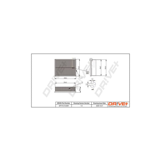 Dr!Ve+ Dp1110.10.0091 Air Filter