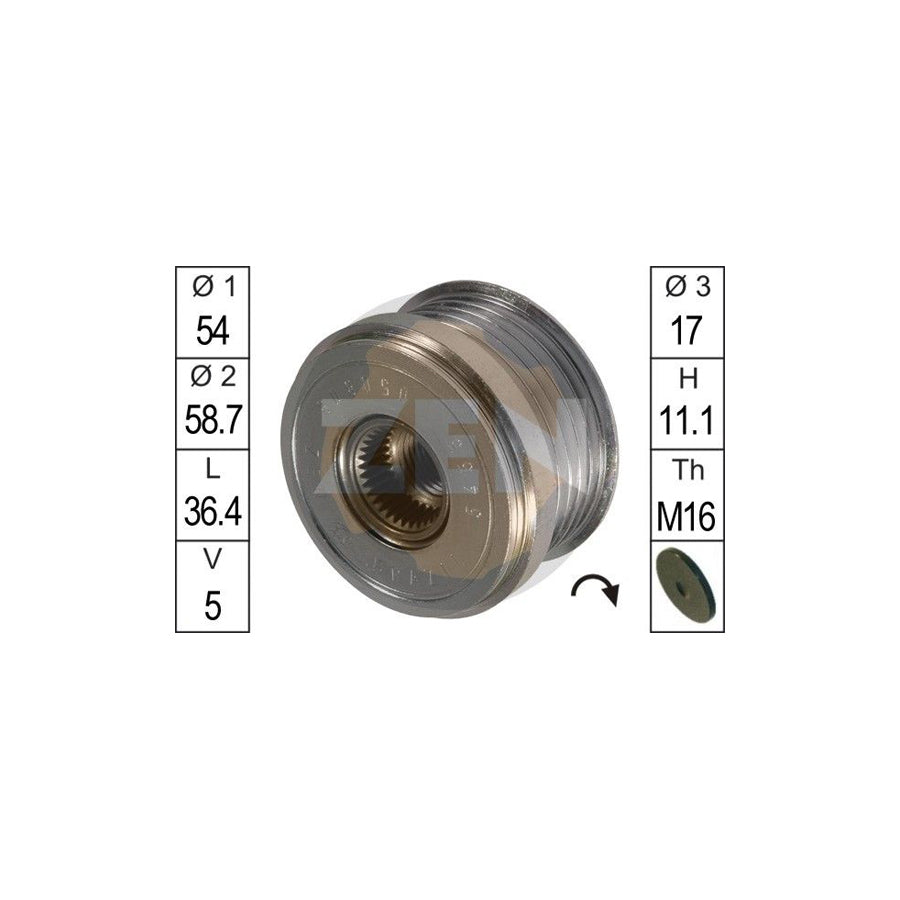 Era ZN5455 Alternator Freewheel Clutch