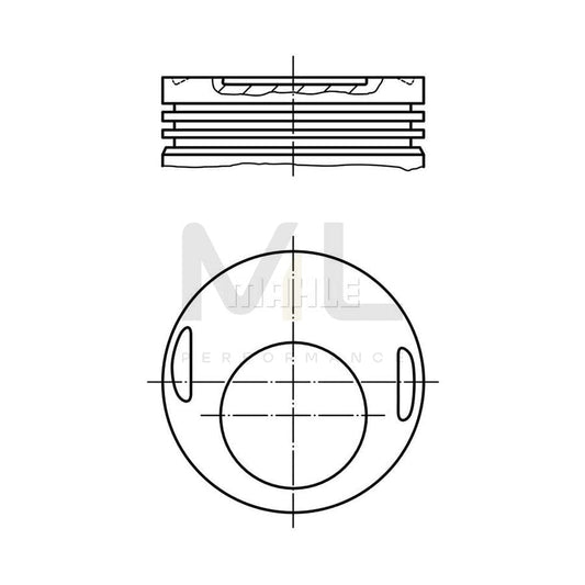MAHLE ORIGINAL 002 70 00 Piston 95,5 mm, without cooling duct | ML Performance Car Parts