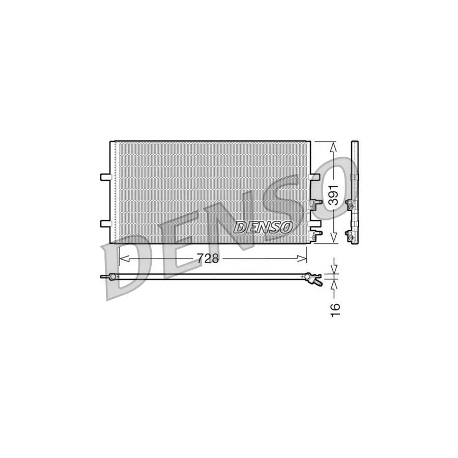 DENSO DCN10017 Air Conditioning Condenser for Ford Transit