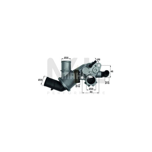 MAHLE ORIGINAL TI 106 75 Engine thermostat Opening Temperature: 75��C, with seal | ML Performance Car Parts