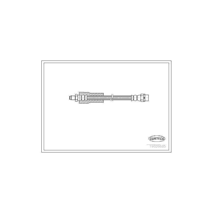 Corteco 19026685 Brake Hose for BMW 7 (E38)