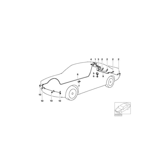 Genuine BMW 66206989080 E83 E61 Ultrasonic Sensor, Olivine M349 (Inc. 540iP, 528i & X3 3.0sd) | ML Performance US Car Parts