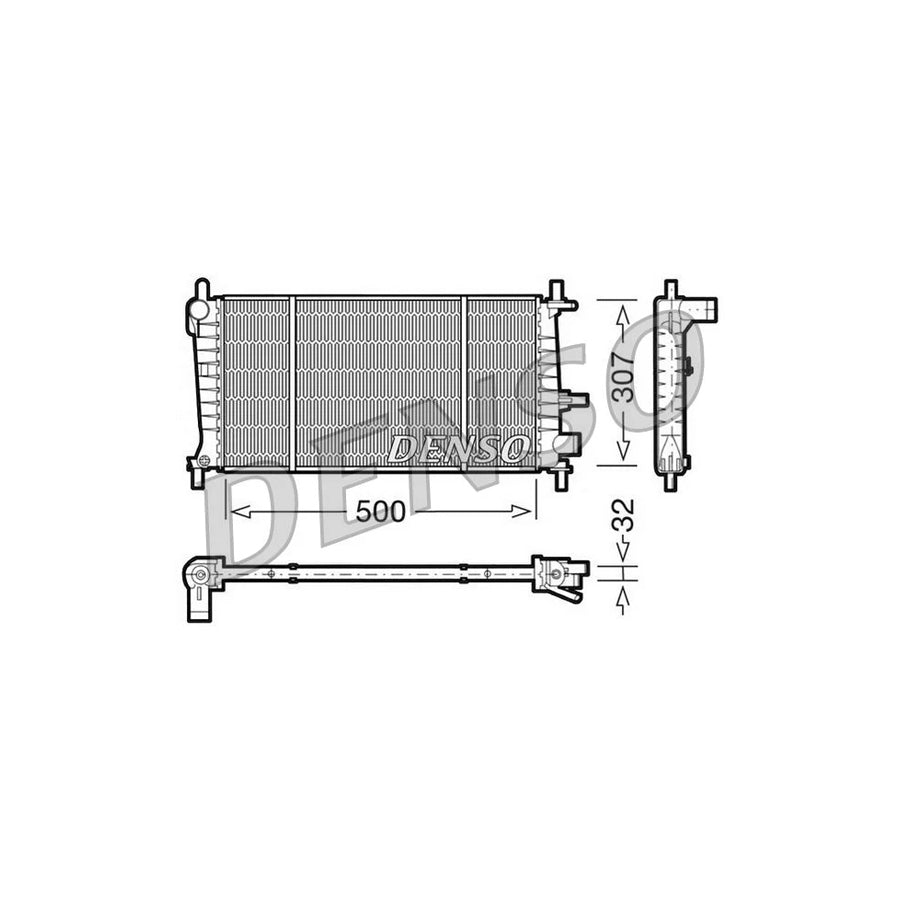 DENSO DRM10041 Engine Radiator