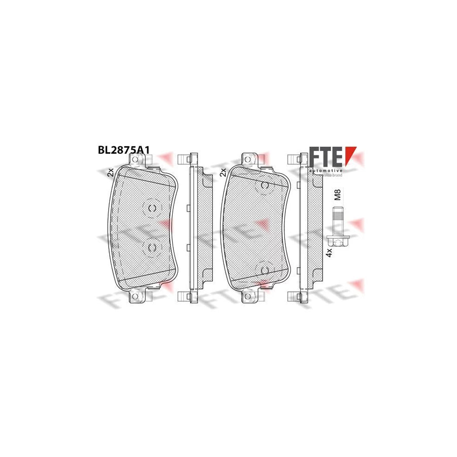 FTE Bl2875A1 Brake Pad Set