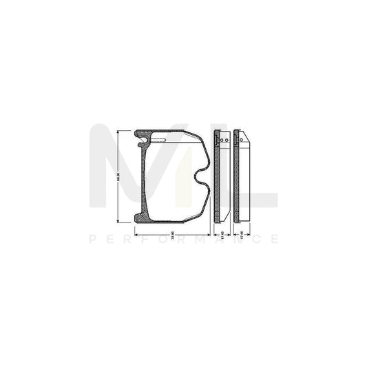 Bosch 0986Tb2452 Brake Pad Set Excl. Wear Warning Contact  | ML Performance Car Parts
