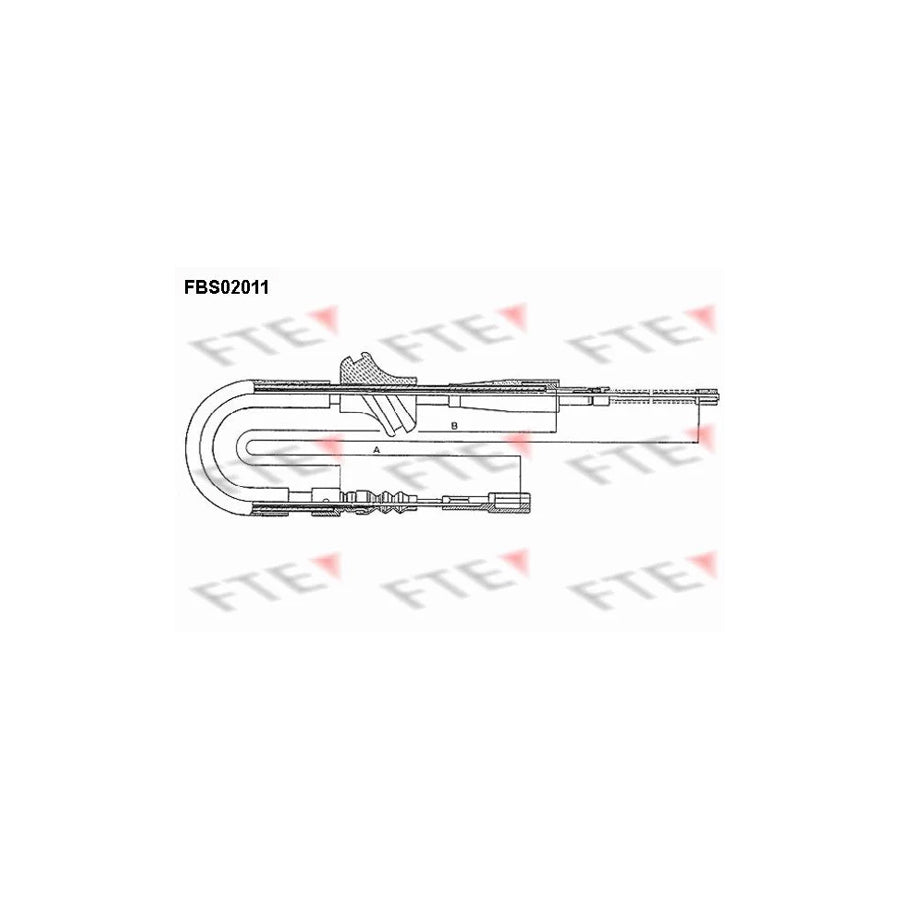 FTE Fbs02011 Hand Brake Cable