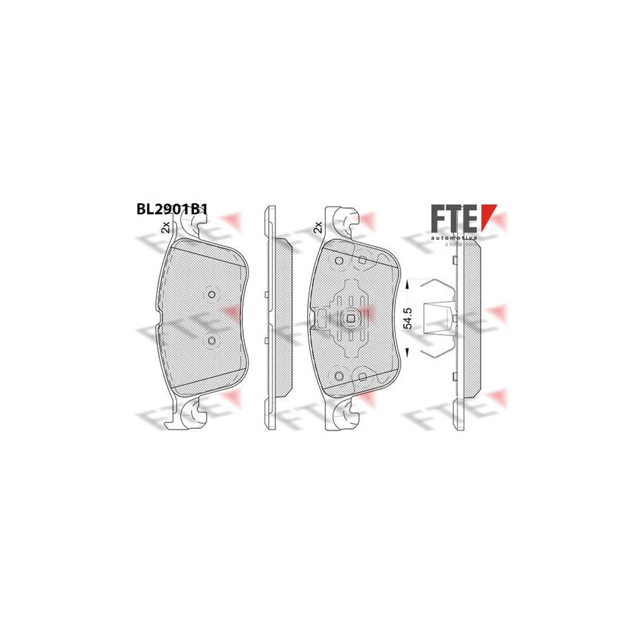 FTE Bl2901B1 Brake Pad Set