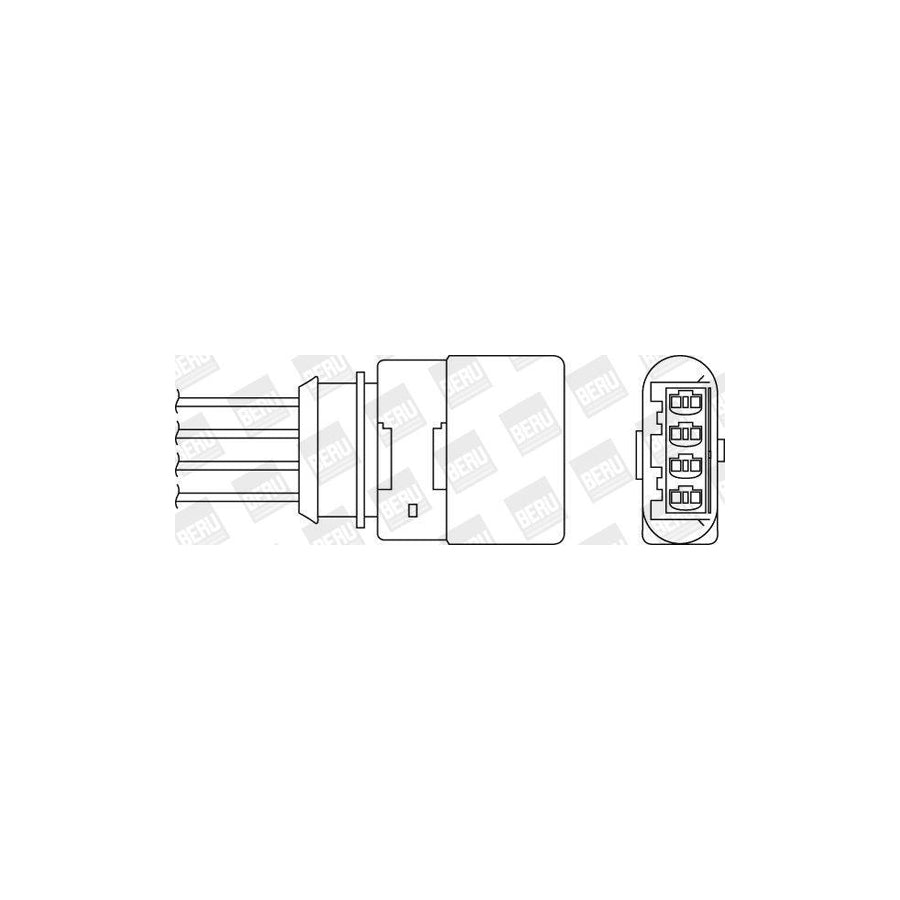 Beru Oph062 Lambda Sensor for VW Lupo / Lupo 3L (6X1, 6E1)