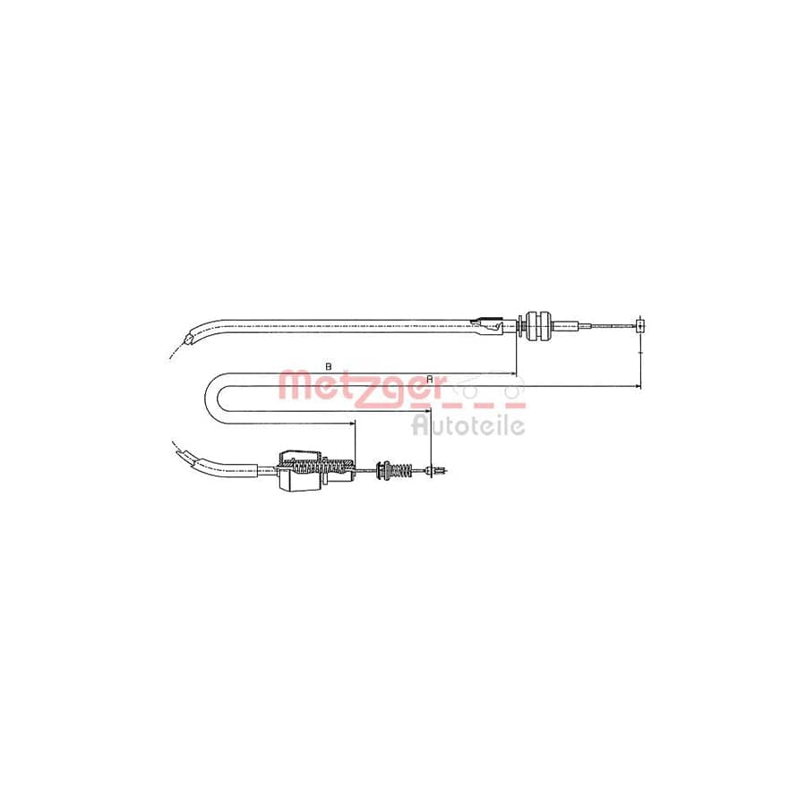 METZGER 11.1247 Throttle Cable for OPEL ASTRA