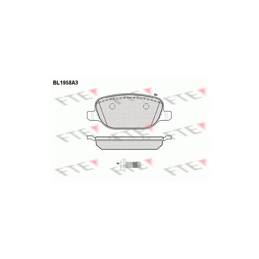 FTE Bl1958A3 Brake Pad Set