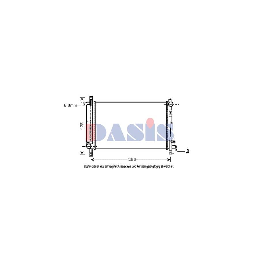 AKS Dasis 520045N Engine Radiator for Chrysler Voyager IV (Rg, Rs)