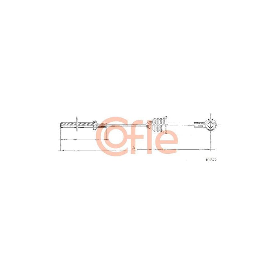 Cofle 10.822 Hand Brake Cable