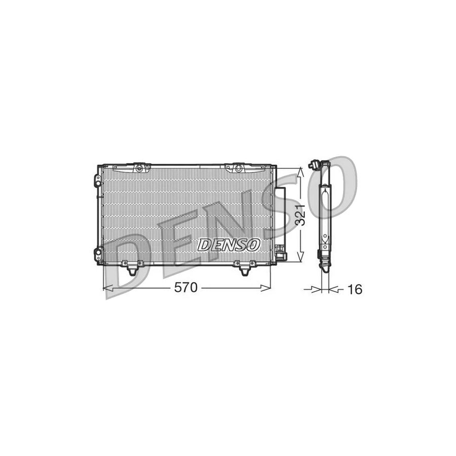 DENSO DCN50011 Air Conditioning Condenser