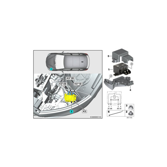 Genuine BMW 61132553329 F48 Holder (Inc. X1 25iX, X1 28iX & X1 20iX) | ML Performance US
