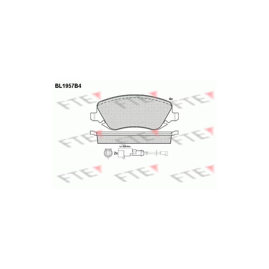 FTE Bl1957B4 Brake Pad Set for Lancia Thesis (841)