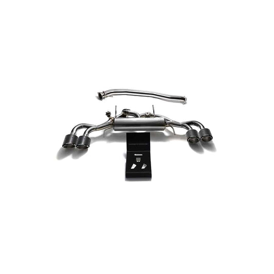 Armytrix NI35S-QC12 Valvetronic 90mm Exhaust System Nissan GT-R R35 2009-2021 with Quad Carbon Fiber 5"