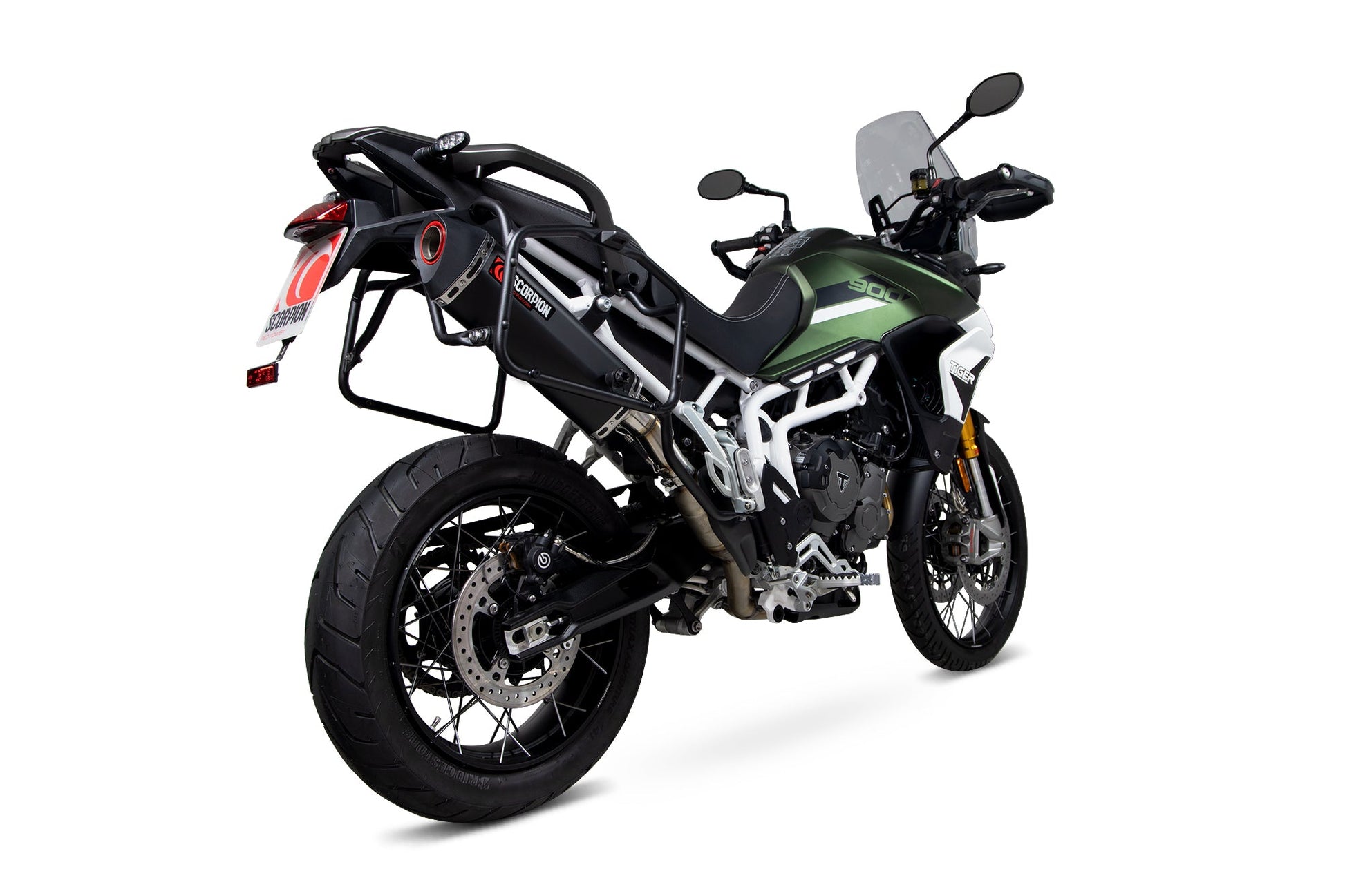 Scorpion RTR90BCER Triumph Tiger 900 Serket Parallel Slip-On - Black Ceramic Coated Sleeve | ML Performance US US