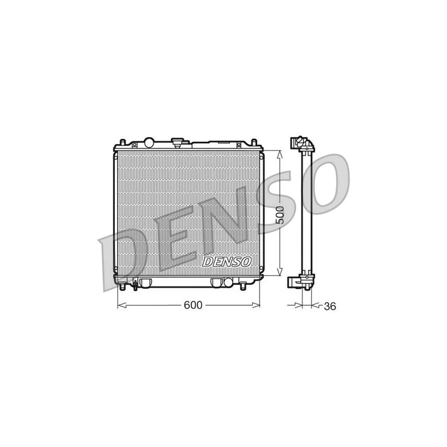 DENSO DRM45014 Engine Radiator for Mitsubishi Pajero / Shogun II (V20)