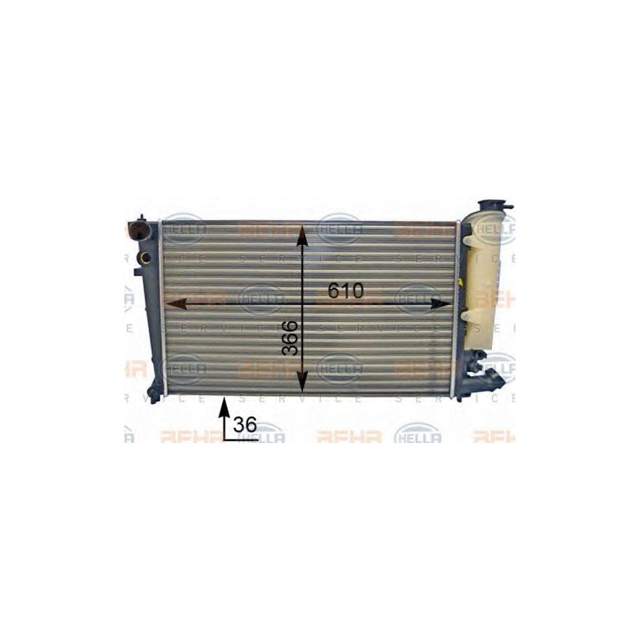 Hella 8MK 376 707-261 Engine Radiator