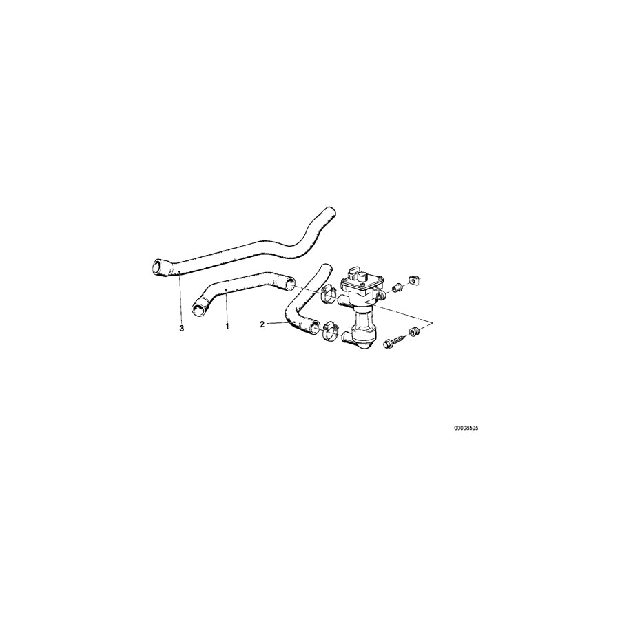 Genuine BMW 11531278718 E28 Return Hose (Inc. 520i) | ML Performance US Car Parts