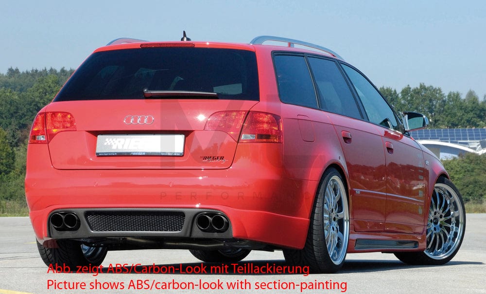 Rieger 00055226 Audi 8E B7 A4 Rear Diffuser 5 | ML Performance UK Car Parts
