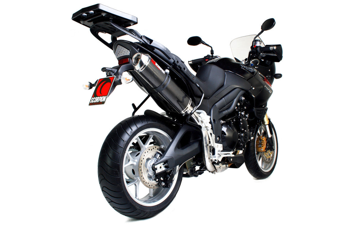 Scorpion ETR63CEO Triumph Tiger 1050 Factory Oval Slip-On - Carbon Fibre Sleeve | ML Performance US US