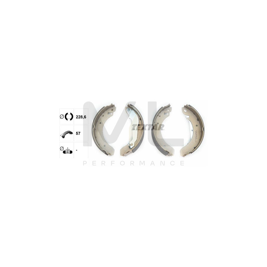 TEXTAR 91029600 Brake Shoe Set with handbrake lever | ML Performance Car Parts