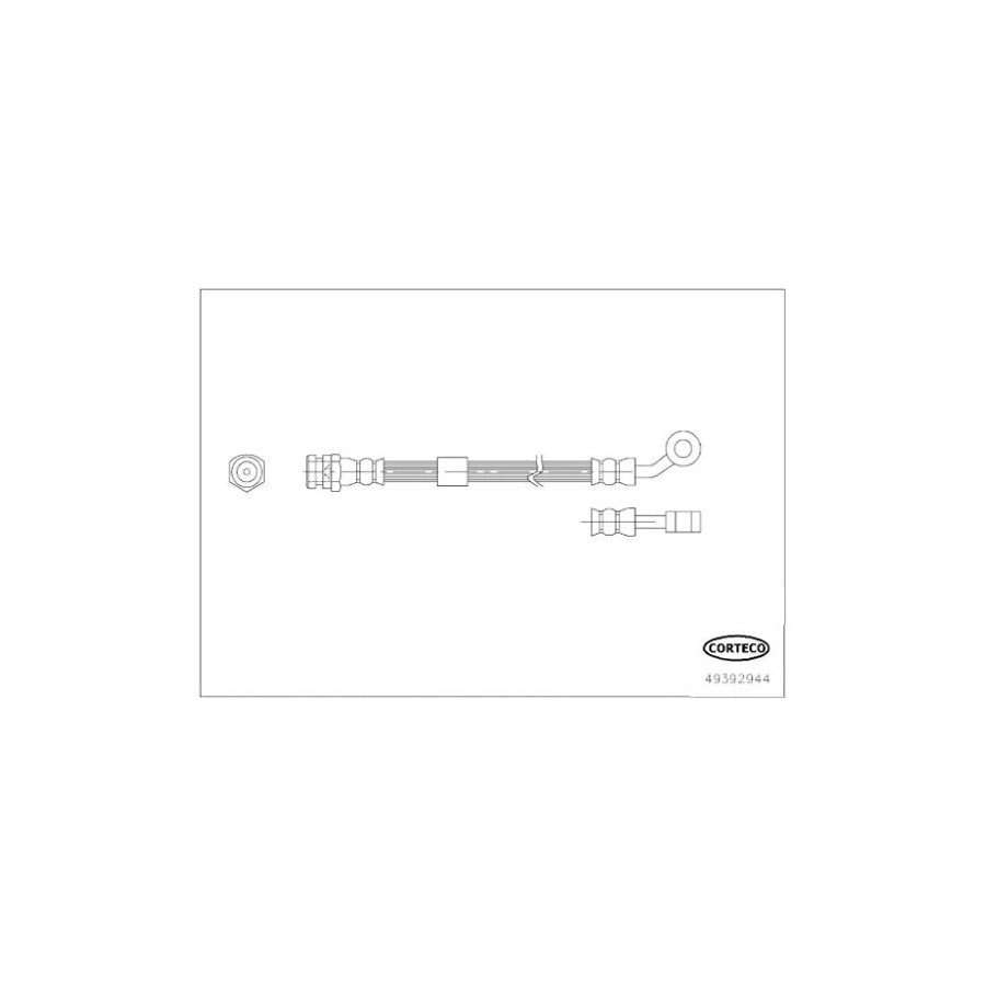 Corteco 49392944 Brake Hose for Mazda MX-5 III (Nc)
