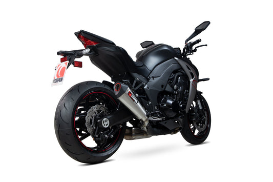 Scorpion RKA131SEO Kawasaki Z1000 Serket Taper Slip-On (Pair) - Brushed Stainless Steel Sleeve | ML Performance US US