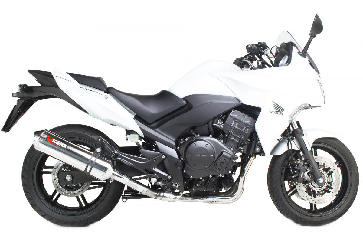 Scorpion EHA106SEO Honda CBF1000 Factory Oval Slip-On - Polished Stainless Steel Sleeve | ML Performance US US