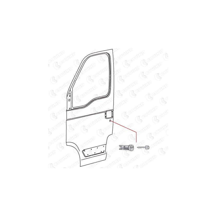 Covind C39/191 Lock Cylinder for Iveco Daily