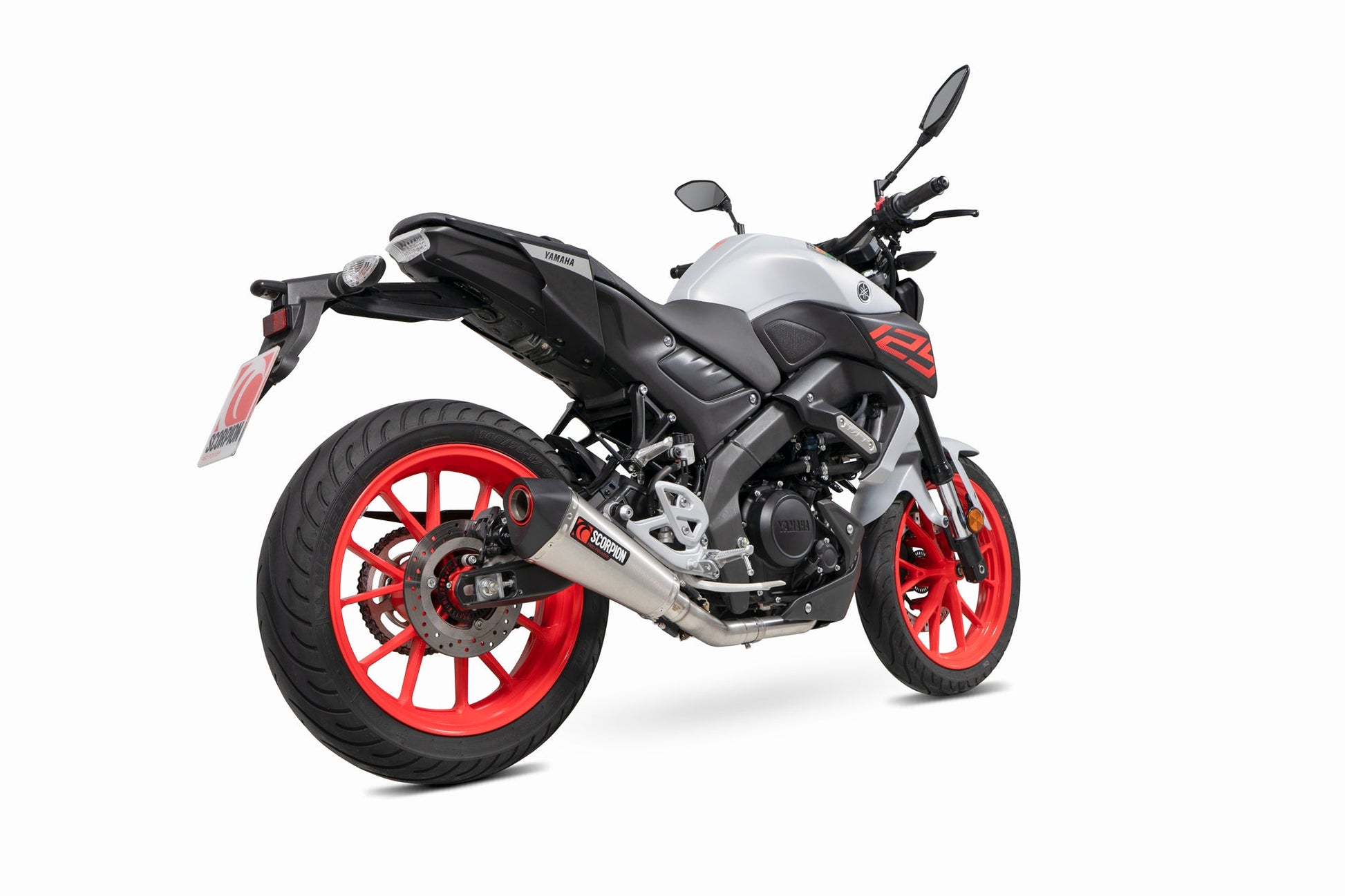 Scorpion RYA118SYSSEO Yamaha MT-125 Euro 4 Serket Taper Full System - Brushed Stainless Steel Sleeve | ML Performance US US