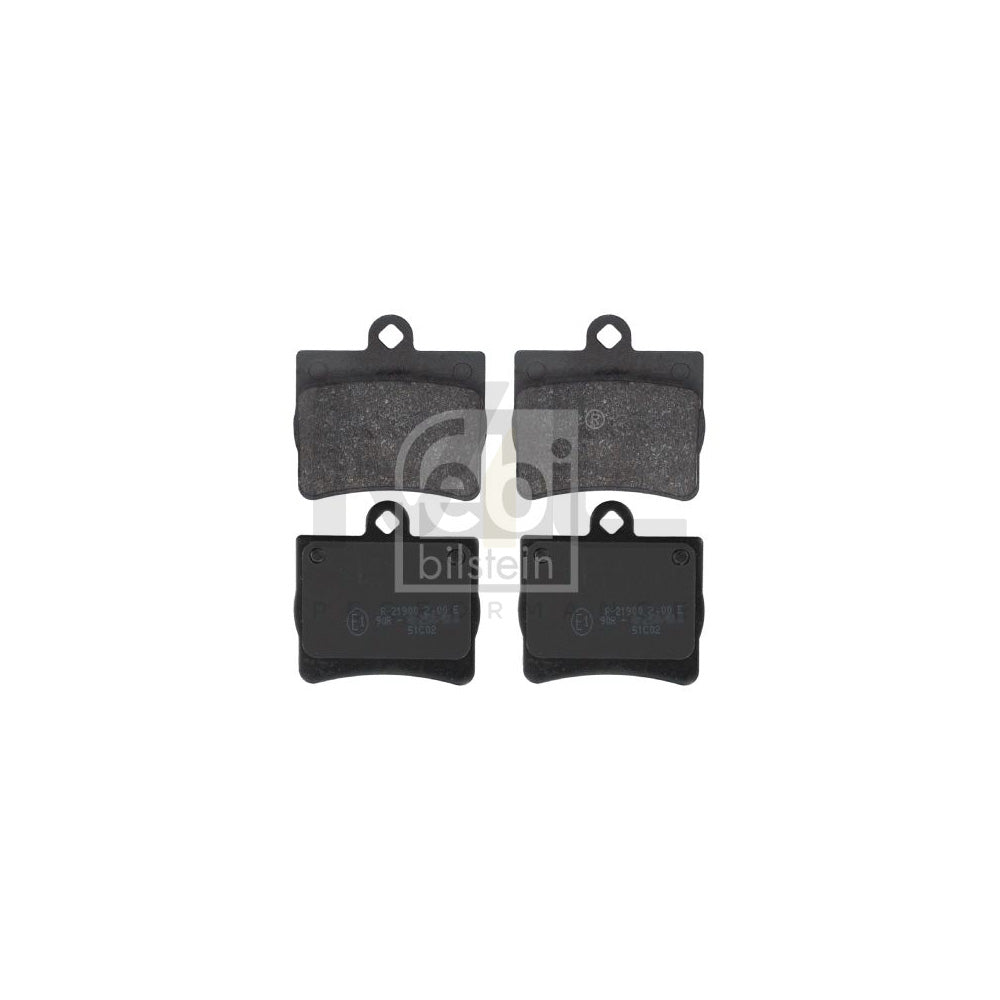 Febi Bilstein 16152 Brake Pad Set Rear Axle, Excl. Wear Warning Contact