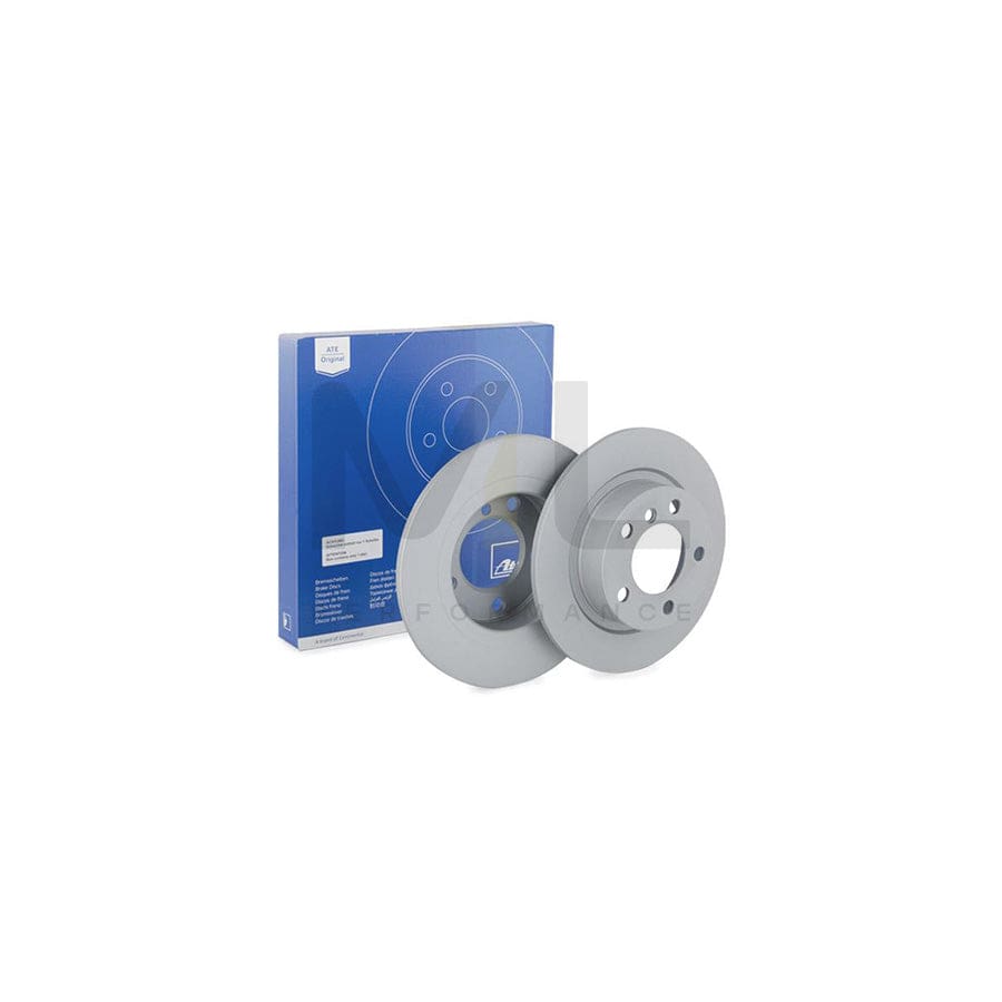 ATE 24.0110-0358.1 Brake Disc Solid, Coated, with bolts/screws  - 1 piece