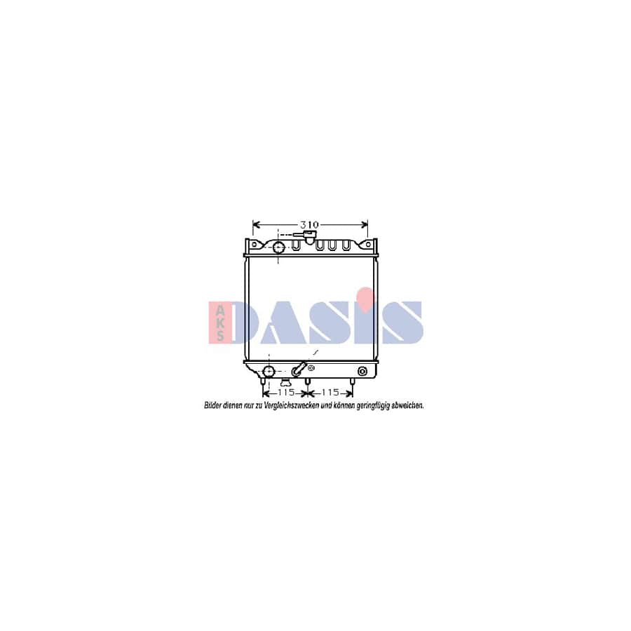 AKS Dasis 320190N Engine Radiator for Suzuki Swift
