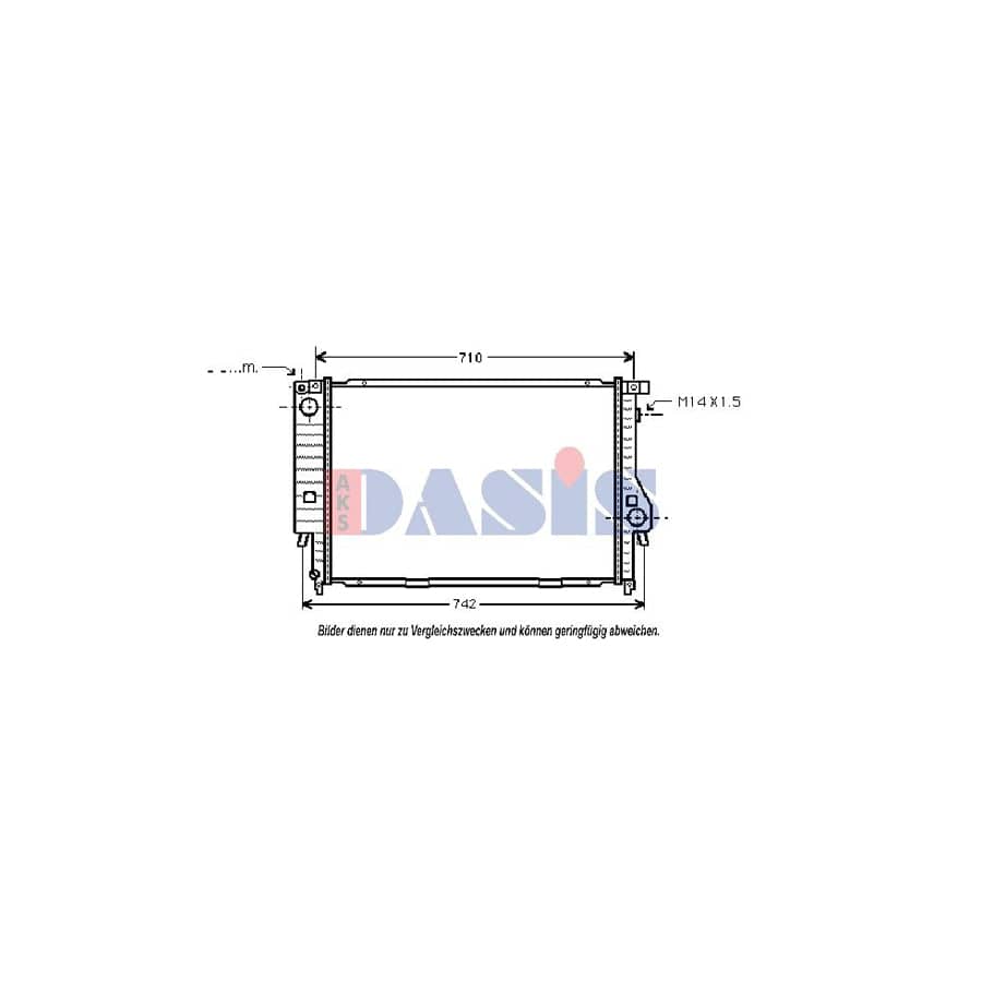 AKS Dasis 051040N Engine Radiator